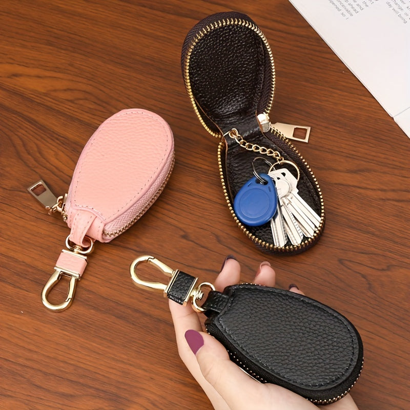 Women's Mini Zipper Key Bag Portable Car Key Chain Multifunctional