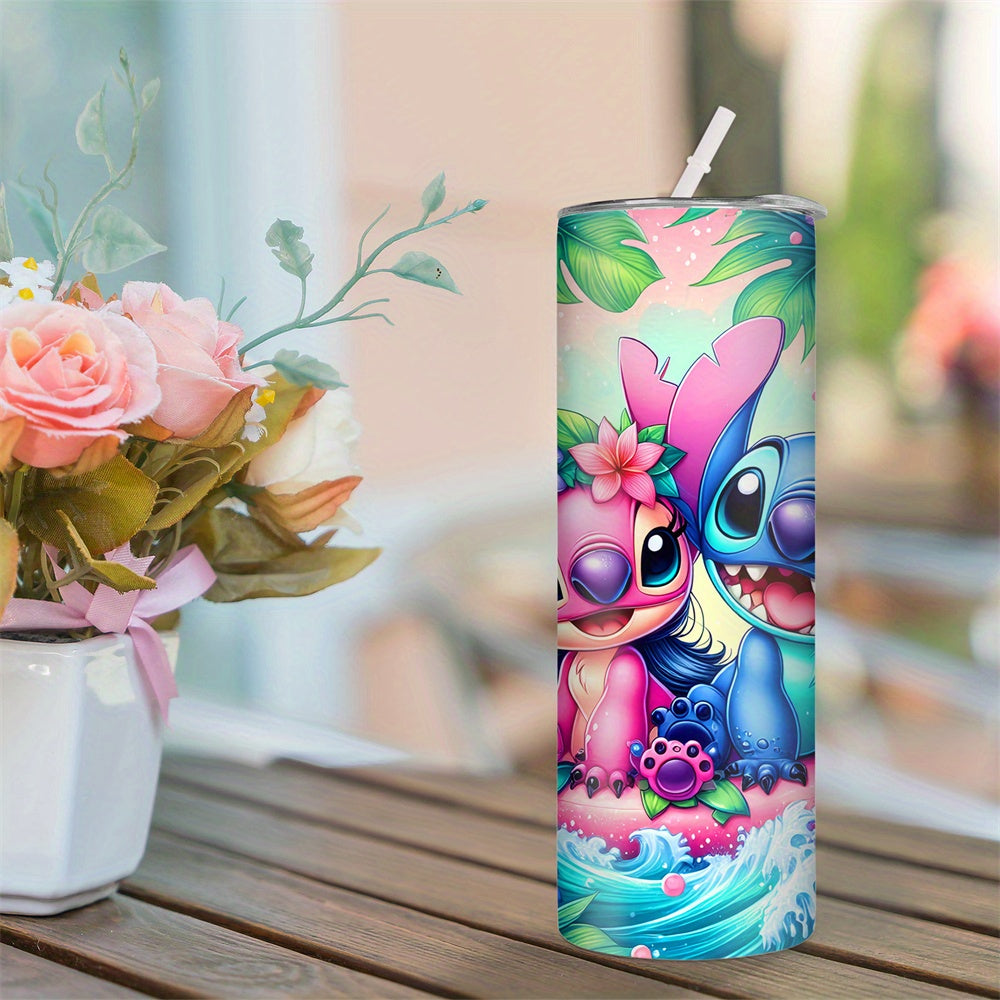 Personalized Cartoon Character Stainless Steel Travel Mug Leak Proof BPA Free Hot Cold Insulated Gift for Climbing Sports