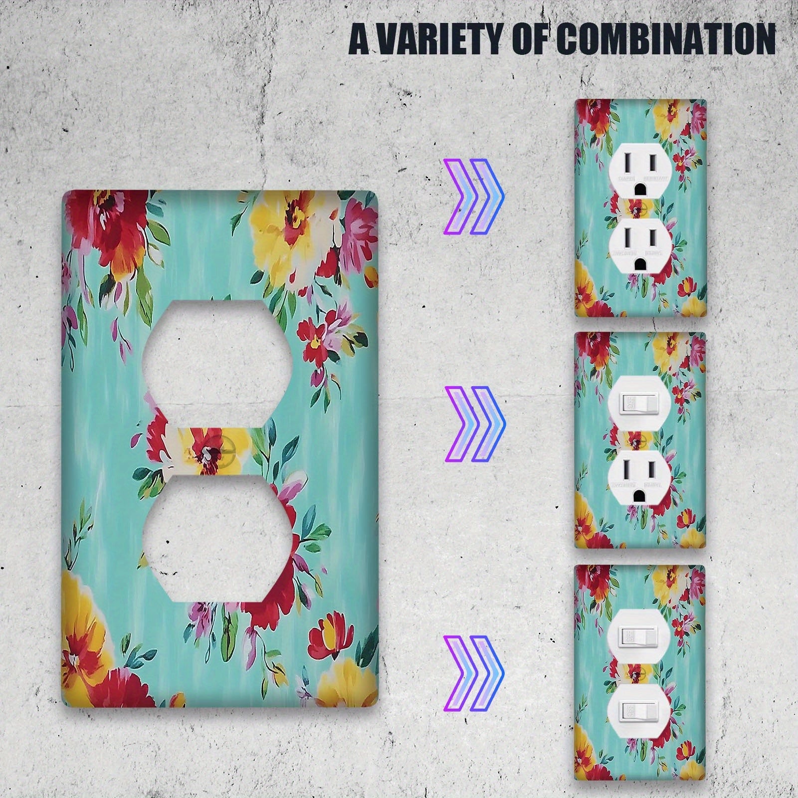 Luz decorativa para cubierta de interruptor 1-2 gang baño dormitorio aula