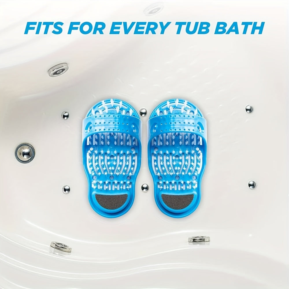 Щетка для мытья ног с присоской, гипоаллергенный скраббер и массажер для ухода за ногами