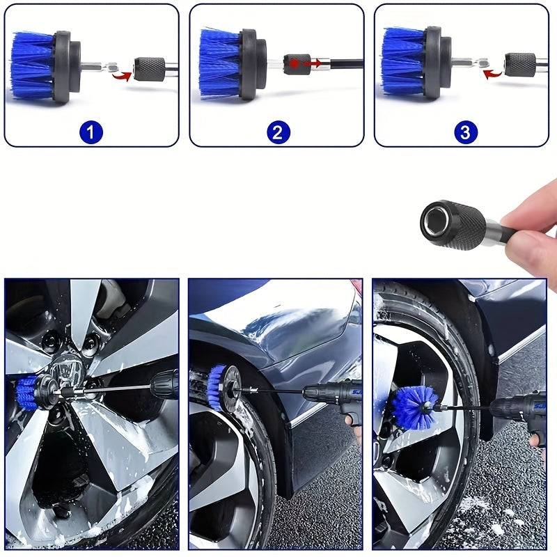 Avtomobilni silliqlash uchun qo‘lqopli g‘ovakli shimgichli to‘plam, 21 ta qism, avtomobilni tozalash asboblari va cho‘tka