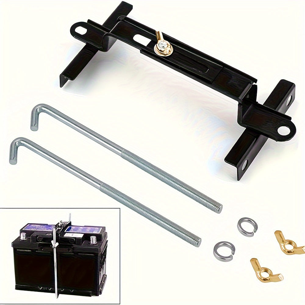 Universal Battery Hold Down Kit with L-Bolt for Cars and SUVs