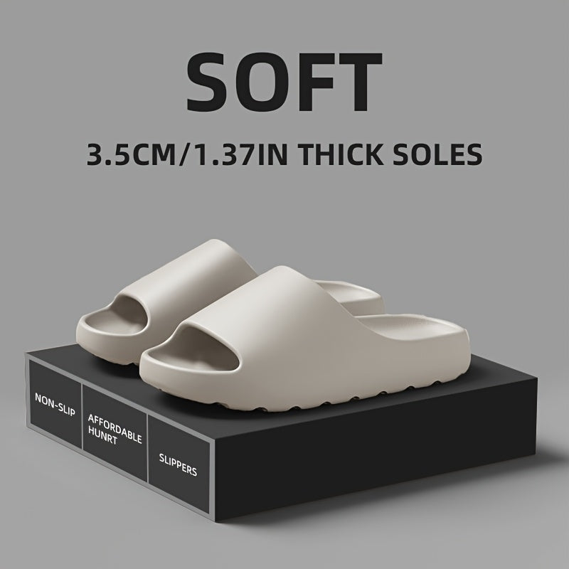 Erkaklar va ayollar uchun engil Eva shippaklar, sirg‘alishga qarshi, ichki va tashqi foydalanish uchun, kundalik, oq va qora