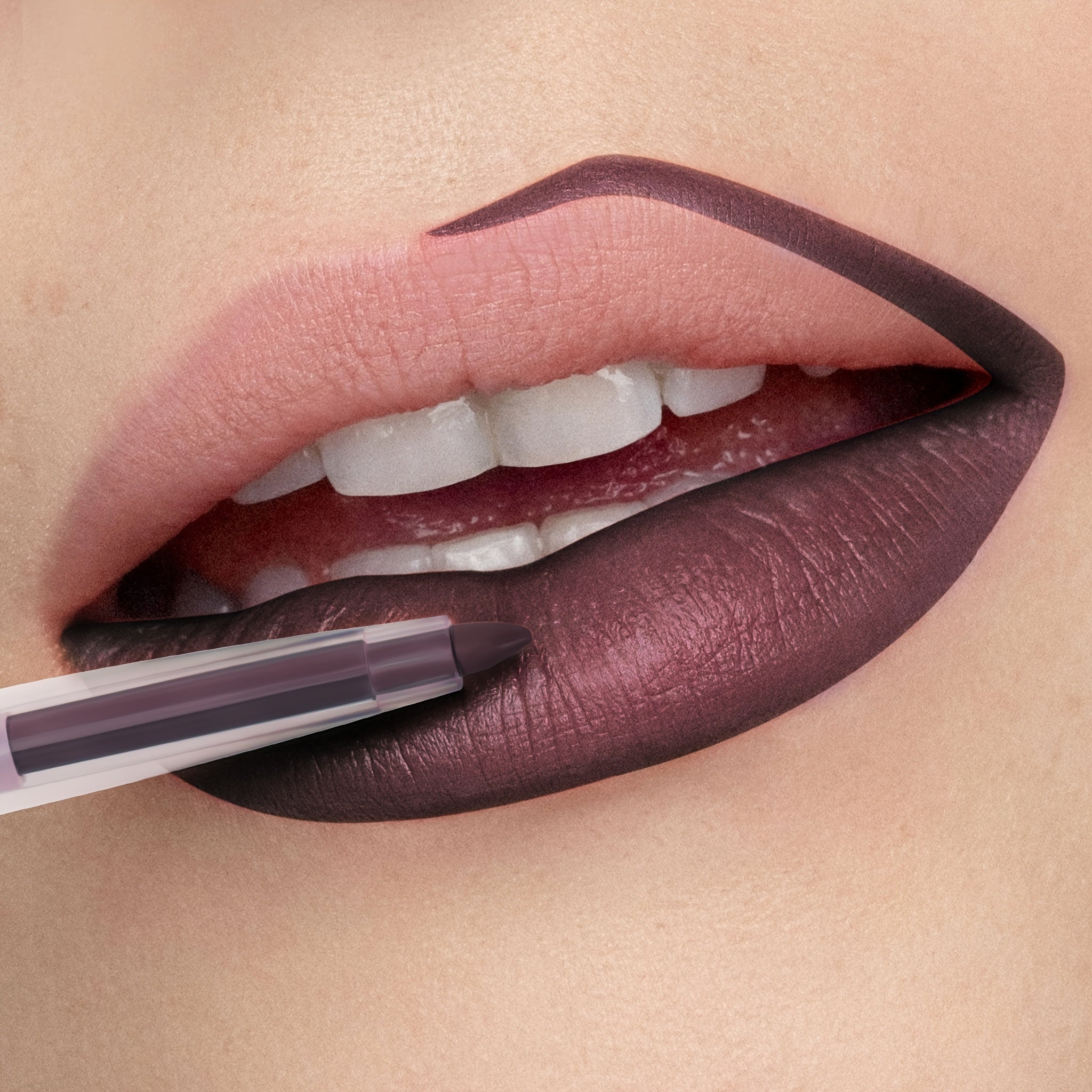 Lápiz labial mate nude para mujer, lápiz de labios de larga duración, a prueba de agua