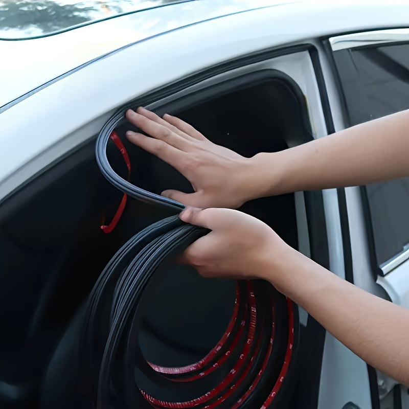 Universal Double-Layer Rubber Car Door Seal Strip Noise Reducer Waterproof