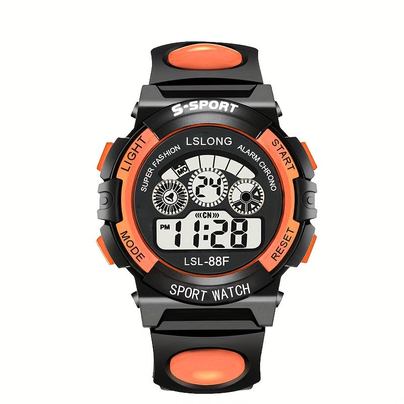 Trendy Digital Sports Smartwatch for Men and Women Waterproof Luminous Multifunctional Outdoor Watch
