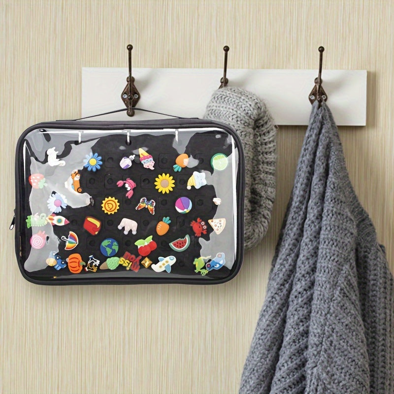 Shoe Charms Organizer Bag with 5 Pages Portable Storage for Shoe Accessories