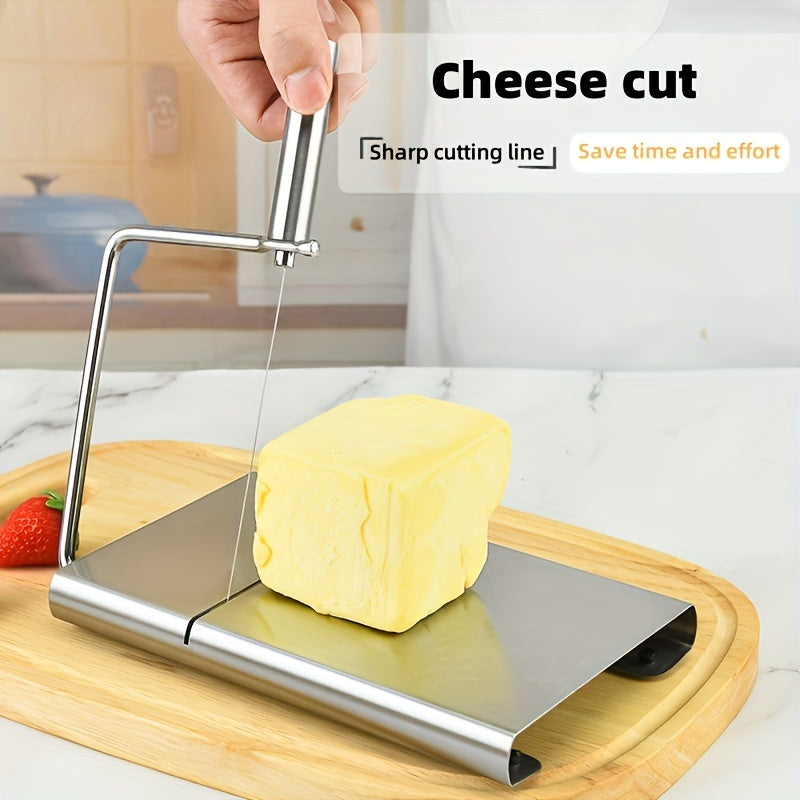 Stainless Steel Cheese Slicer Adjustable Thickened with Ergonomic Handle