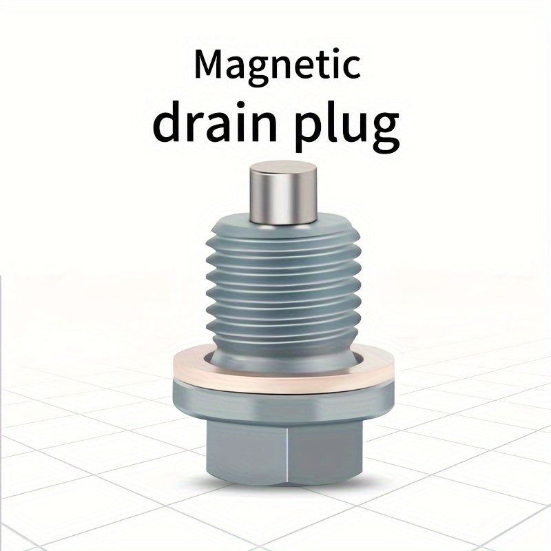 Tapón de drenaje magnético de aluminio M14x1.5 con junta de aplastamiento para vehículos