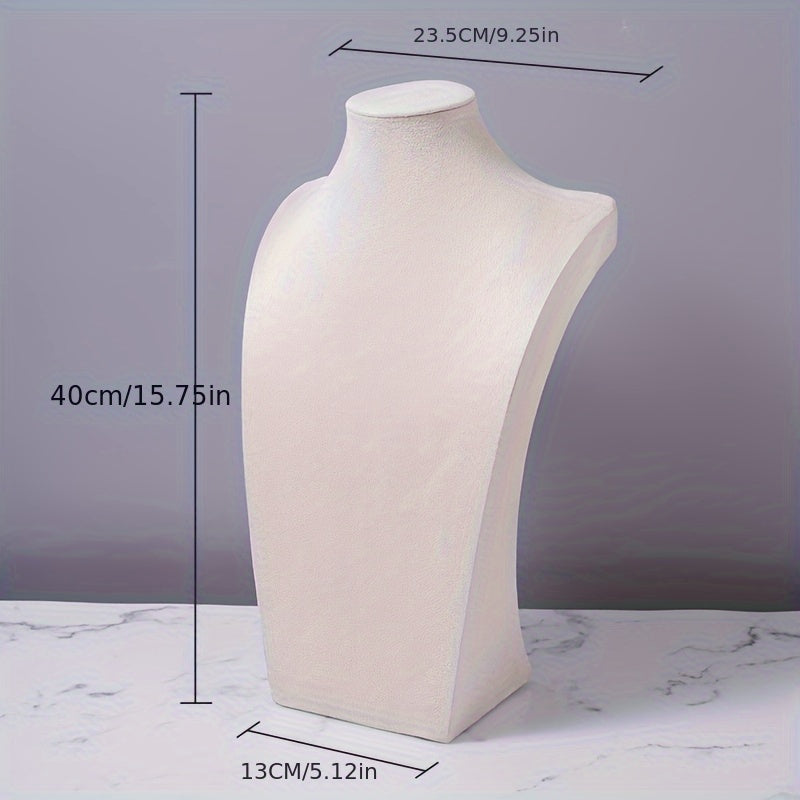 Velvet Display Stand Mannequin for Necklaces and Pendants