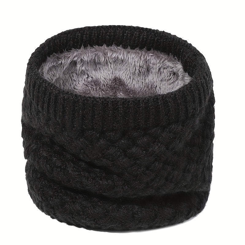 Striped Knitted Warm Neck Scarf for Men Women Winter Outdoor Ski Riding