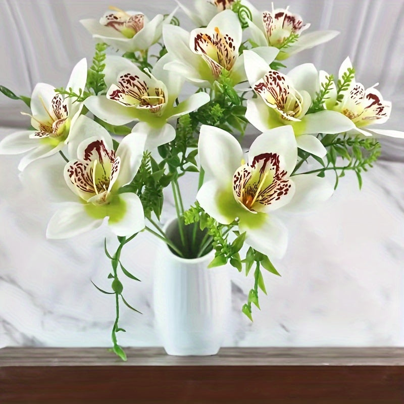 Mini Fabric Flowers Pack of 10 for Weddings and Home Decor