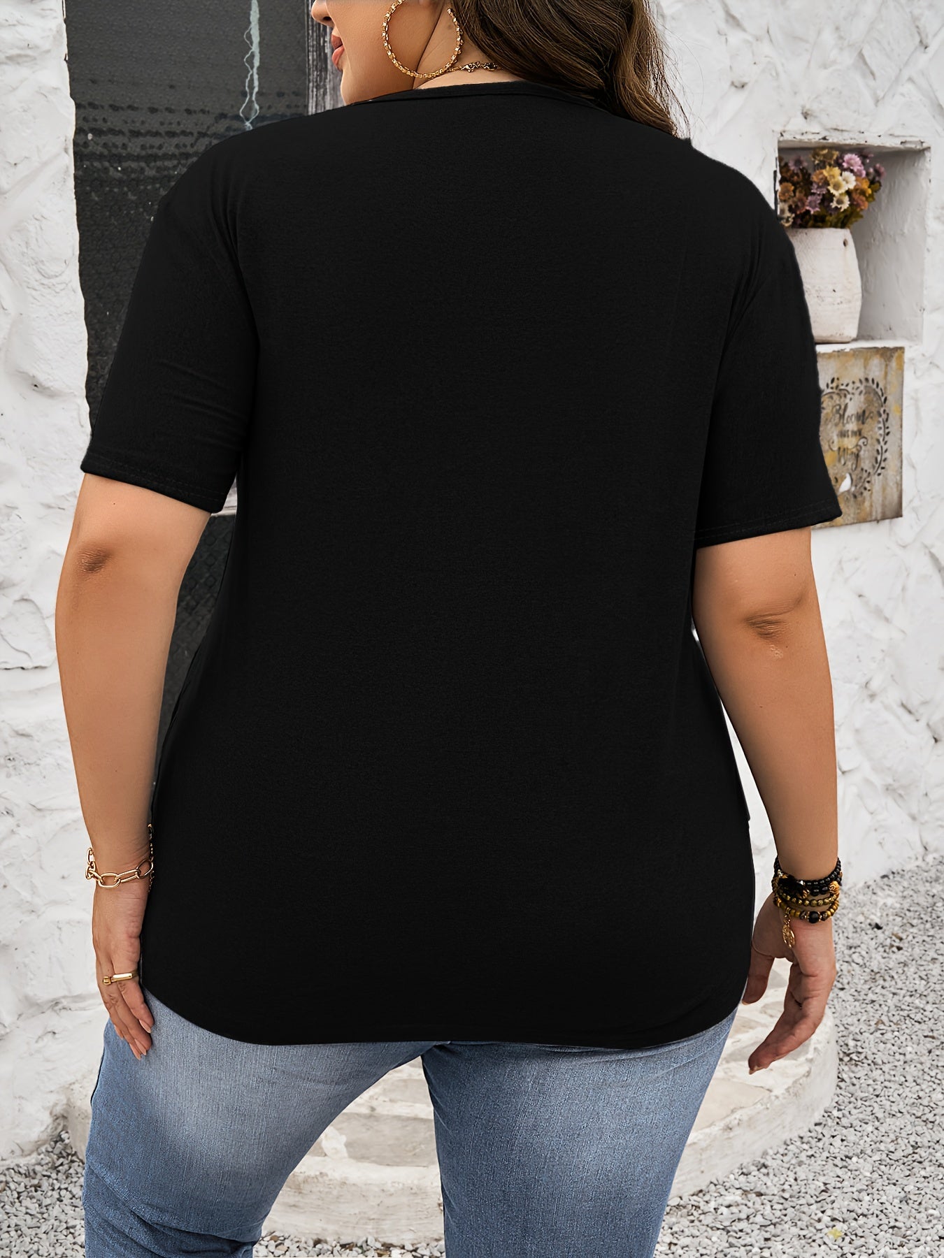 Girls Plus Size Sparkly Sequin Graphic Tee Set Comfortable Easy Care Gift