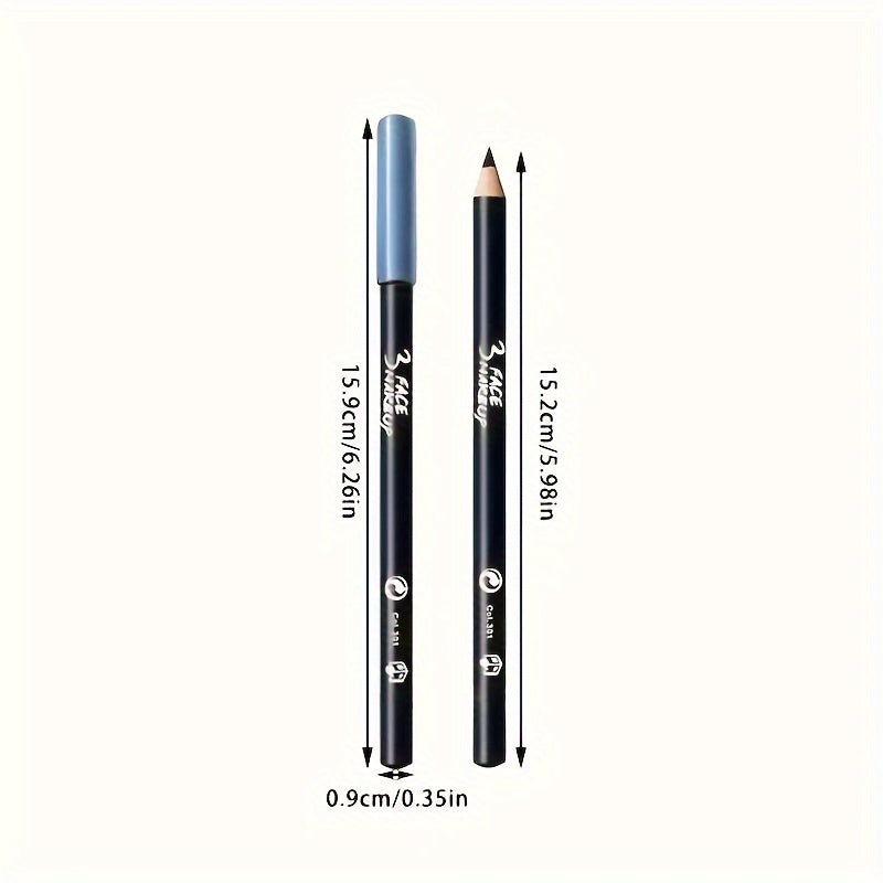 Women Black Waterproof Long-Lasting Eyeliner Pencil for Vibrant Eye Makeup