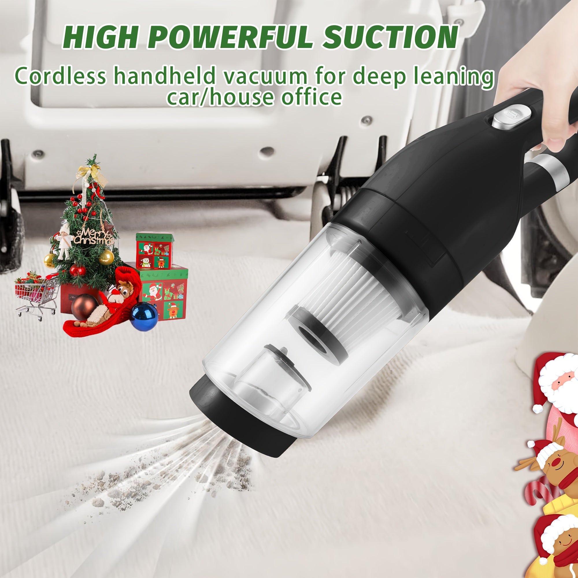 Cordless Handheld Stick Vacuum Cleaner for Pet Hair and Carpets 15Min Runtime