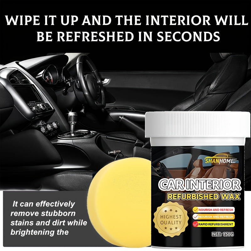 Воск для восстановления интерьера автомобиля 150 мл, кондиционер для шин, кожаная панель