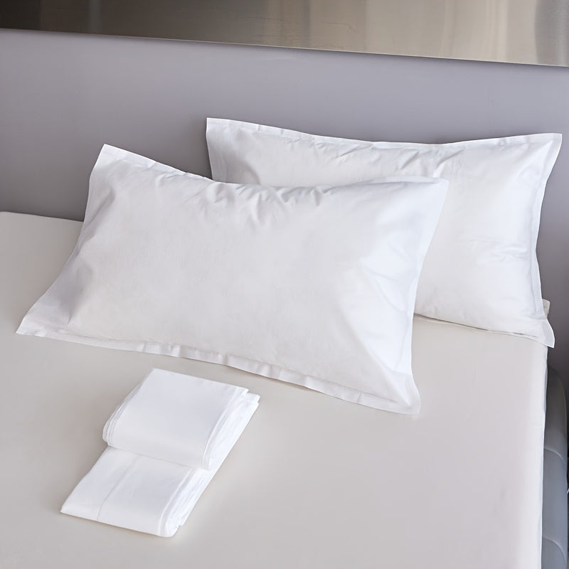 Set of 4 Disposable Pillow Covers Breathable Non-Woven Fabric Hotel Bedroom Salon Dust Stain Protection