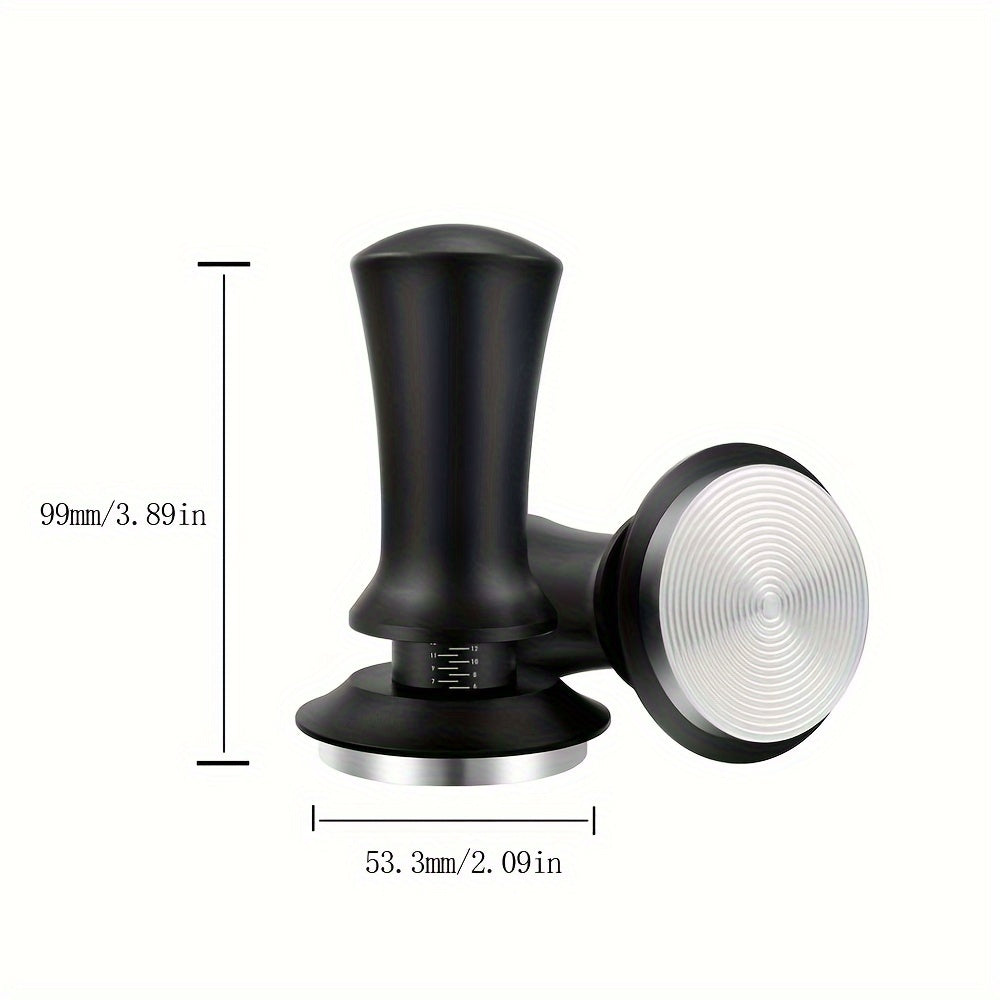 Stainless Steel Espresso Tamper 51mm with Calibrated Spring for Home Baristas