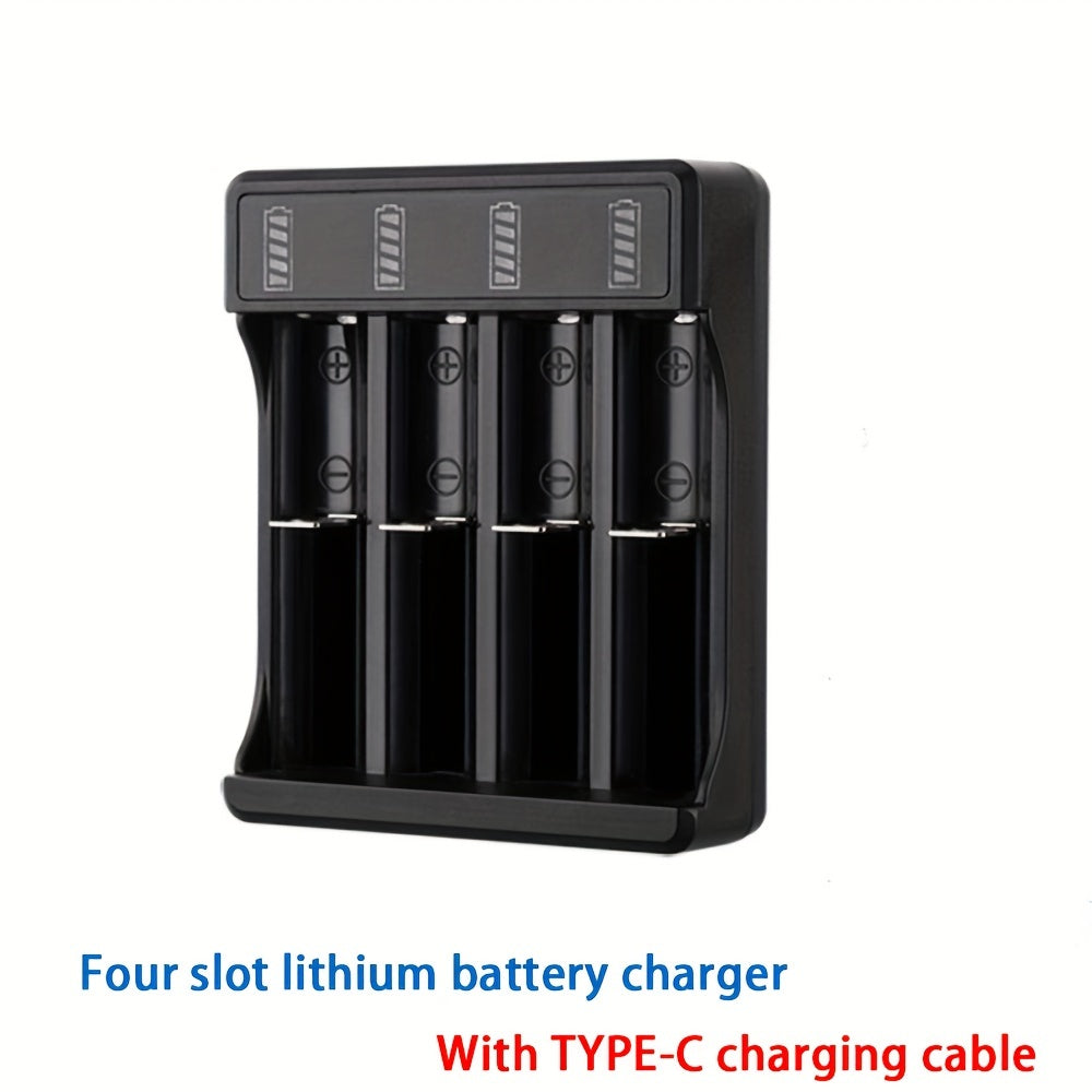 USB Lithium Battery Charger for 10440 14500 18650 3.7V with Quick Charge and Overcharge Protection