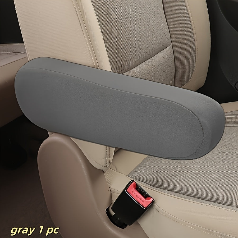Universal Fit Car Armrest Cover Elastic Dustproof Wear-Resistant Seat Protector Black Grey Beige