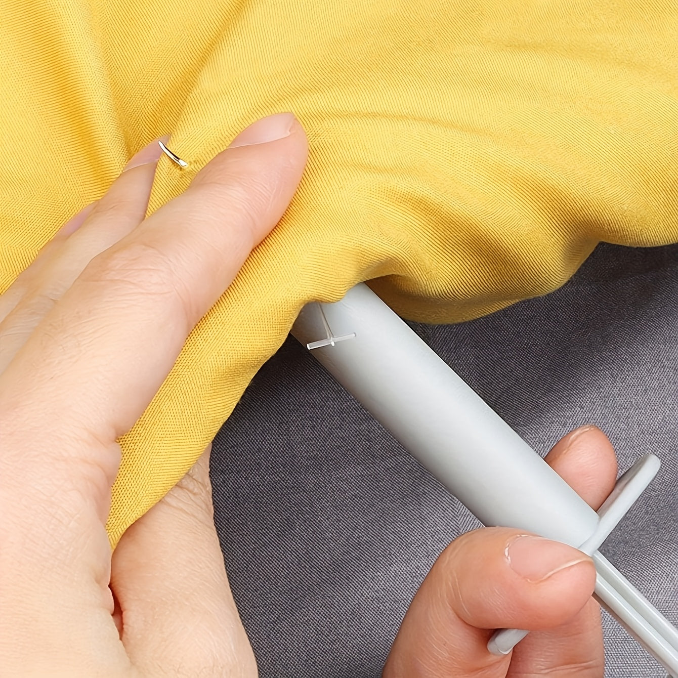 Non-Slip Invisible Quilt Fasteners Set of 3 Polypropylene White Bedding Securement