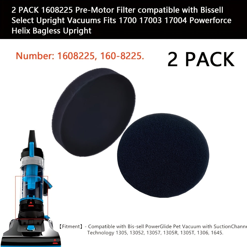 2-Pack Pre-Motor Filters for Upright Vacuums Compatible with Powerforce Helix