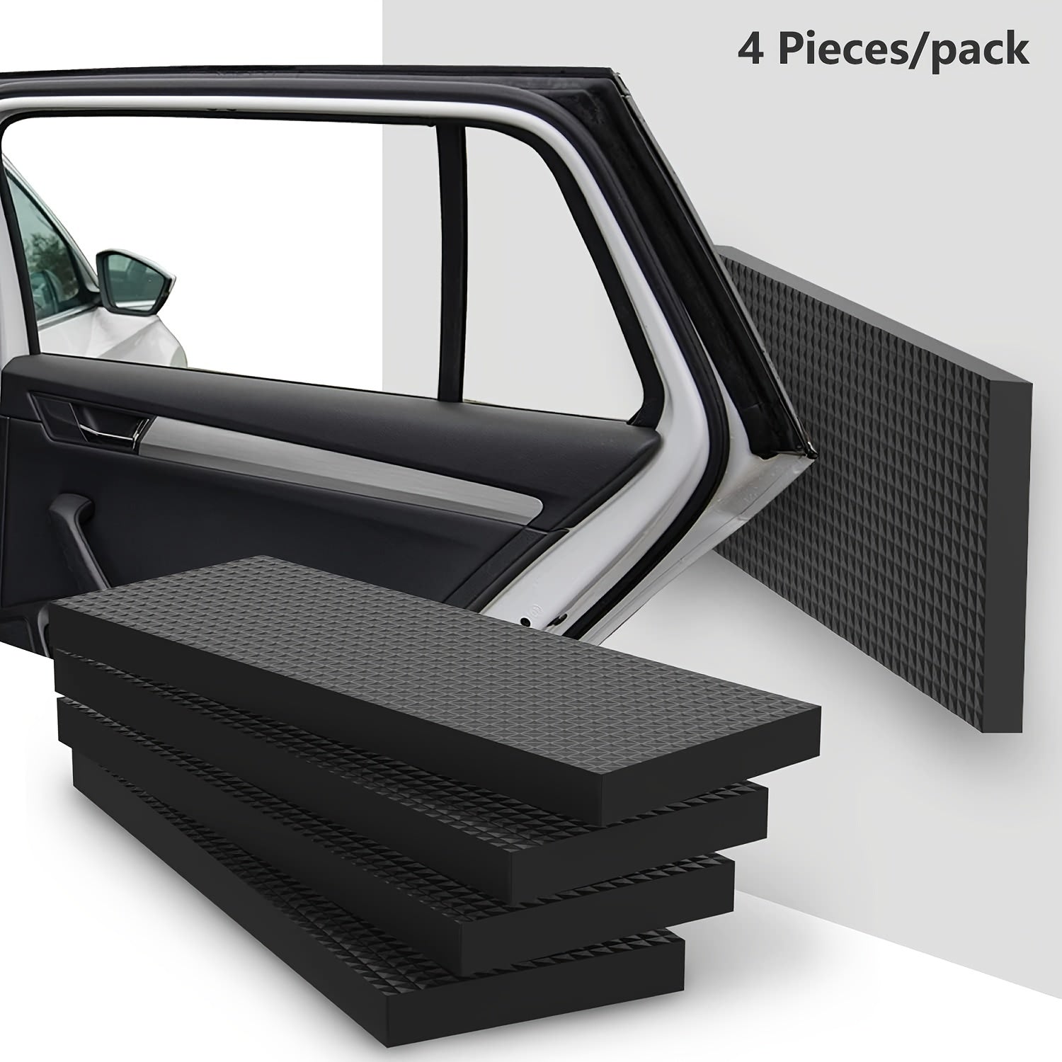 4-Pack Impact-Resistant EVA Garage Wall Door Edge Guards with Adhesive