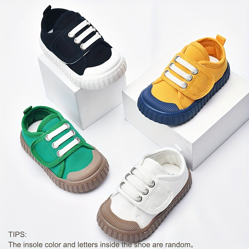 Toddler Canvas Shoes for Indoor Outdoor 1-2 Years Boys Girls Spring Autumn Breathable Fabric