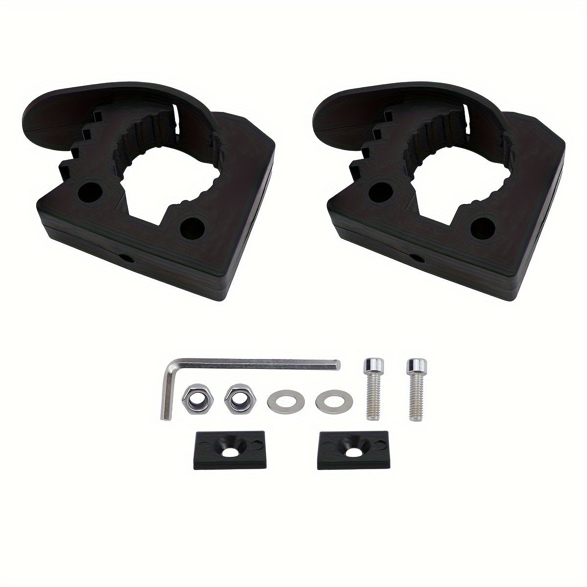 Rubber Clamps Red and Black Quick Release for Off-Road Vehicles
