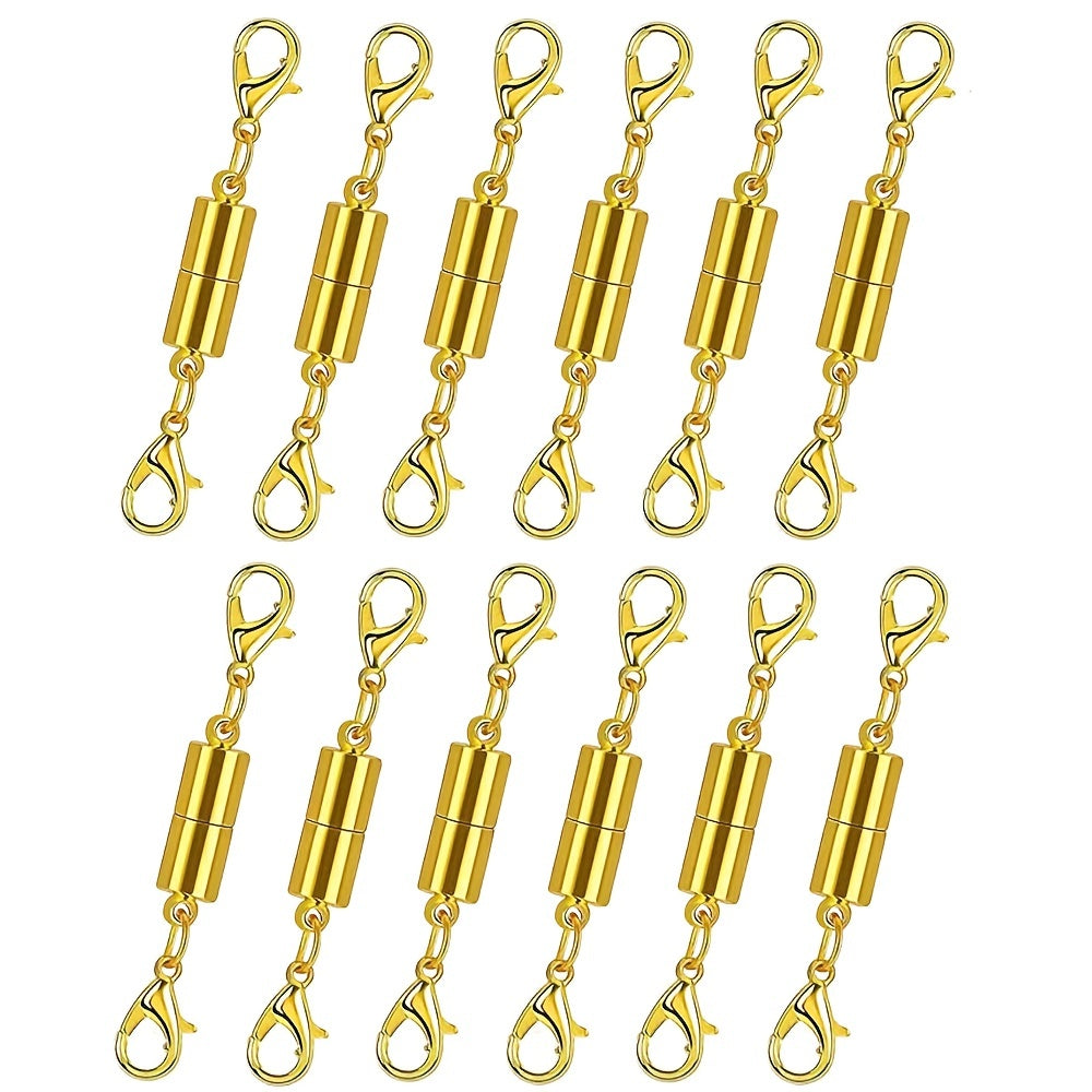 Set of 12 Magnetic Jewelry Clasps for Necklaces and Bracelets Secure Closure