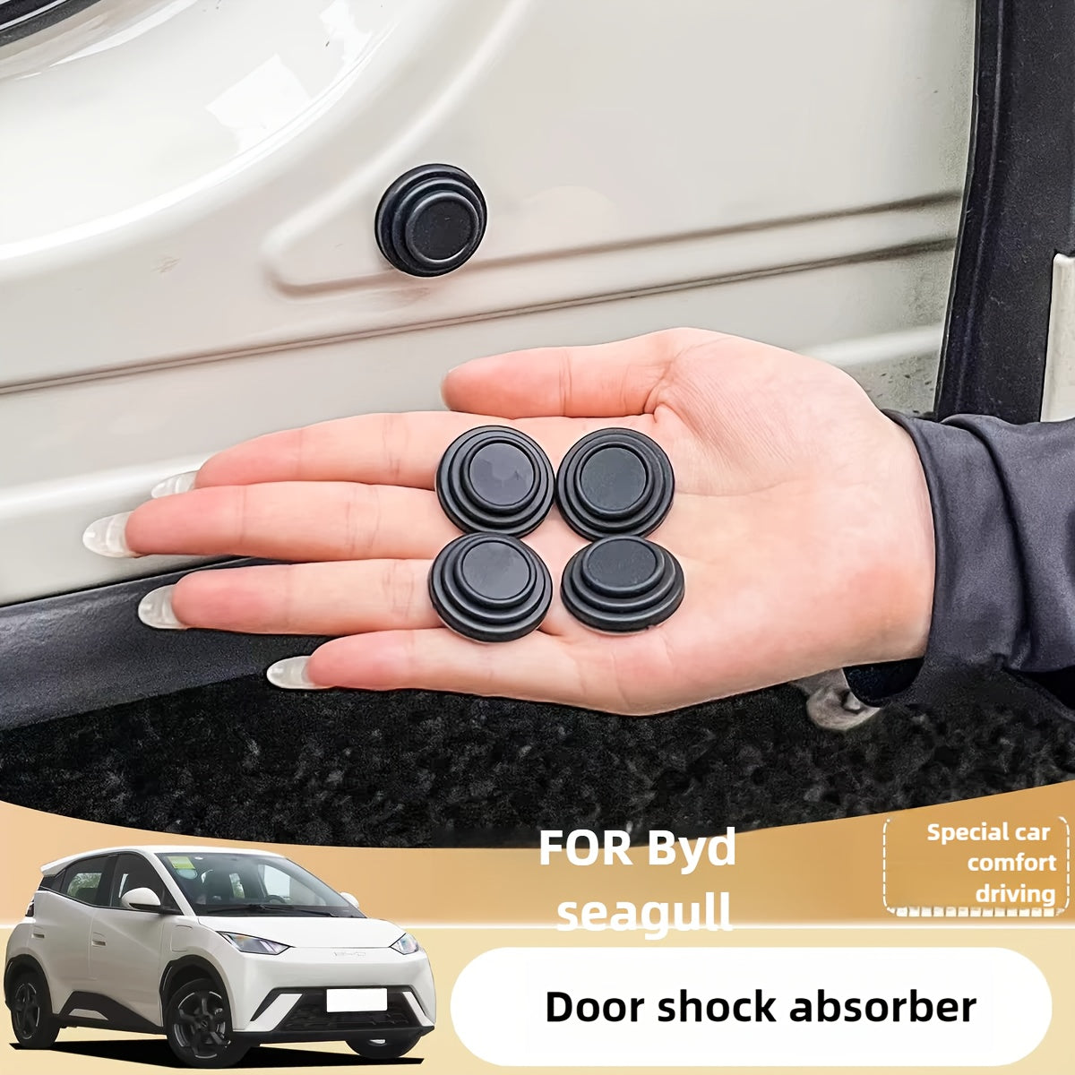 12 dona o'z-o'zidan yopishadigan silikondan eshik shokini yutuvchi qopqoq ovoqinsizlik uchun