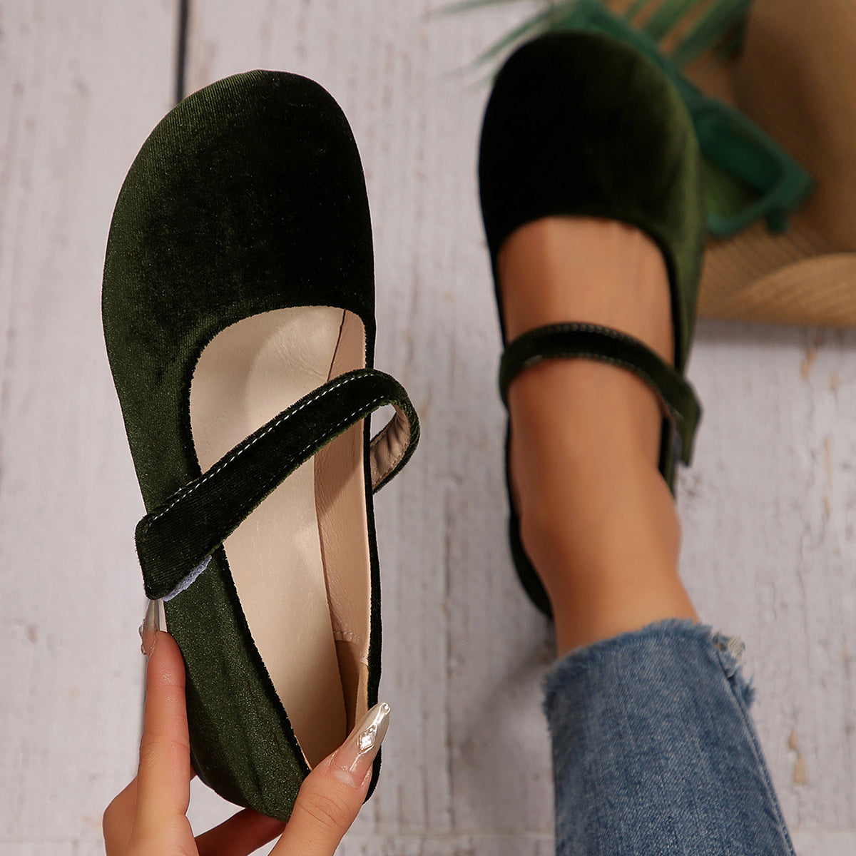 Женские балетки Mary Jane из бордовой кожи, удобные и легкие