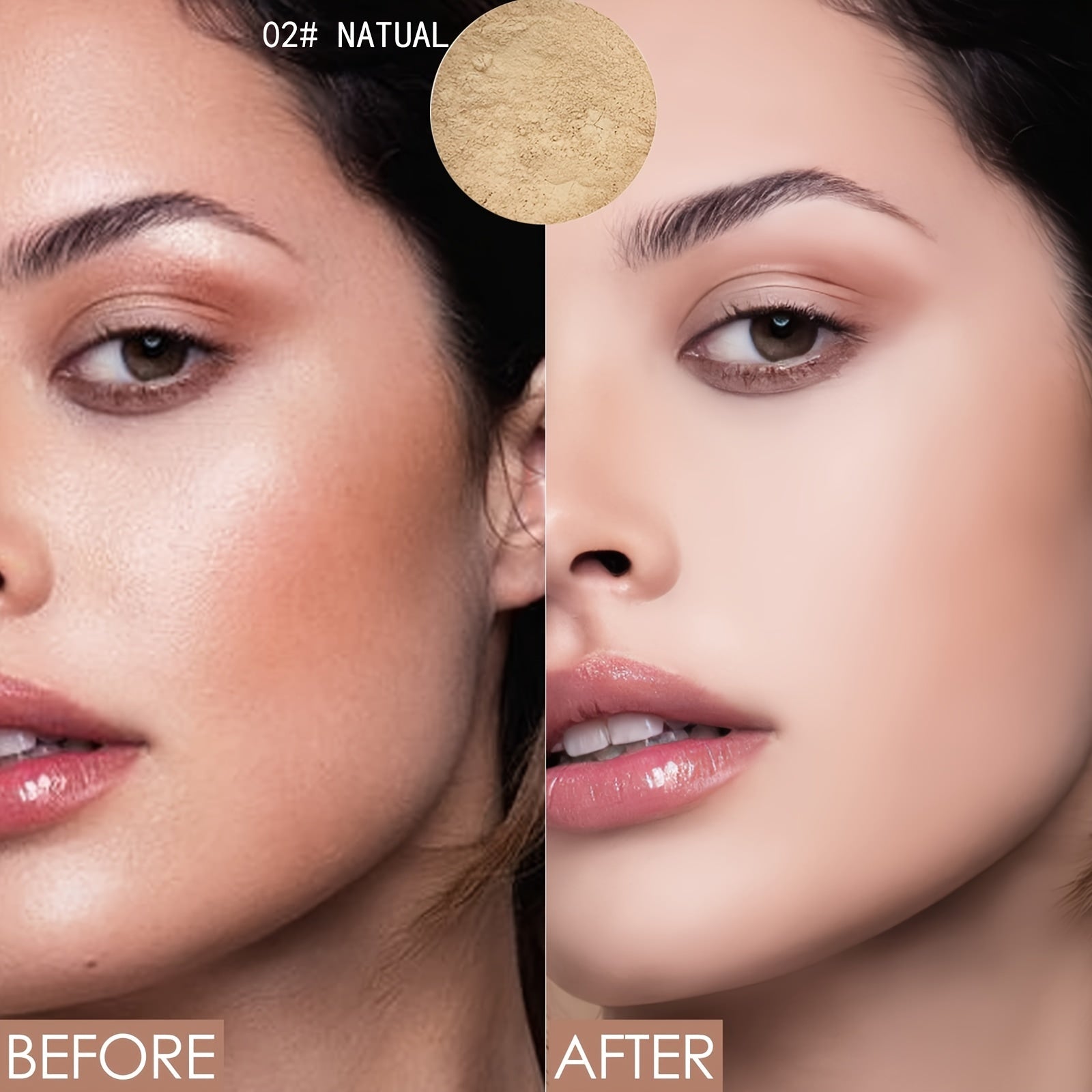 Women's Translucent Loose Face Powder Shine-Free Matte Finish