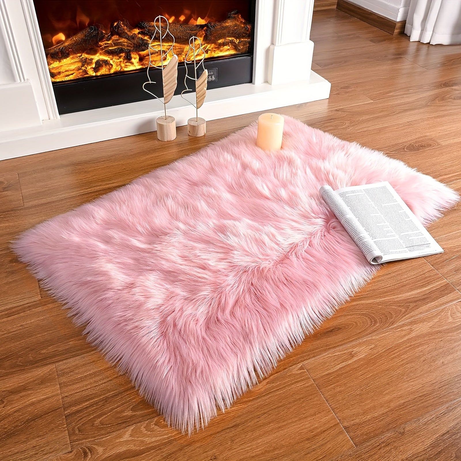 Luxurious Shag Area Rug for Living Rooms and Bedrooms Non-Slip Machine Washable