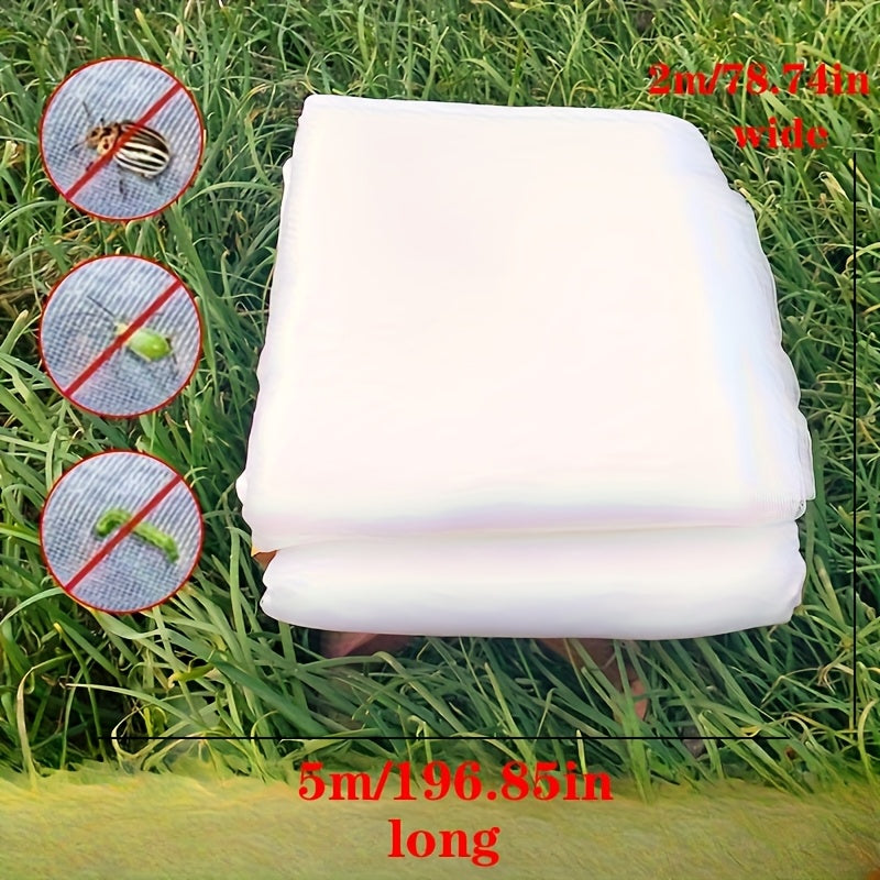 Bog hasharotlariga qarshi 60 tarmoqli HDPE shaffof hasharot to‘siq, o‘simliklar uchun