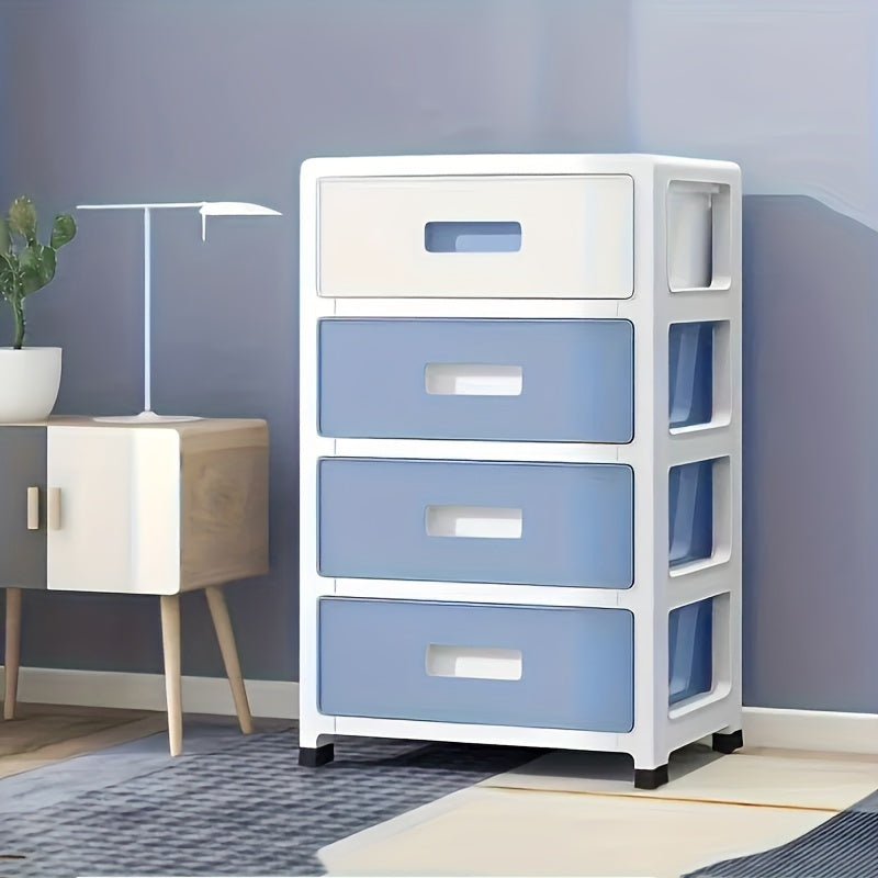 Plastic Waterproof Locker Organizer with Shelves for Bedroom Office Bathroom White Yellow Sky Blue