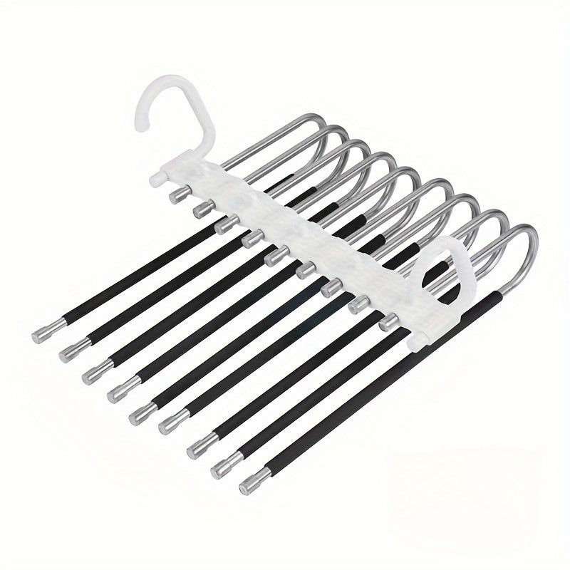 Stainless Steel Pants Hanger Closet Organizer Non-Slip S-Shaped Space Saver