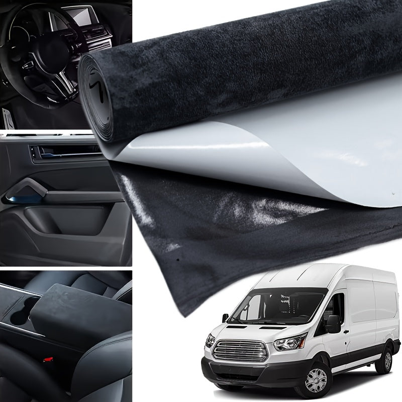 Self-Adhesive Velvet Fabric for Car Interior Roof Decoration Durable Soft Material