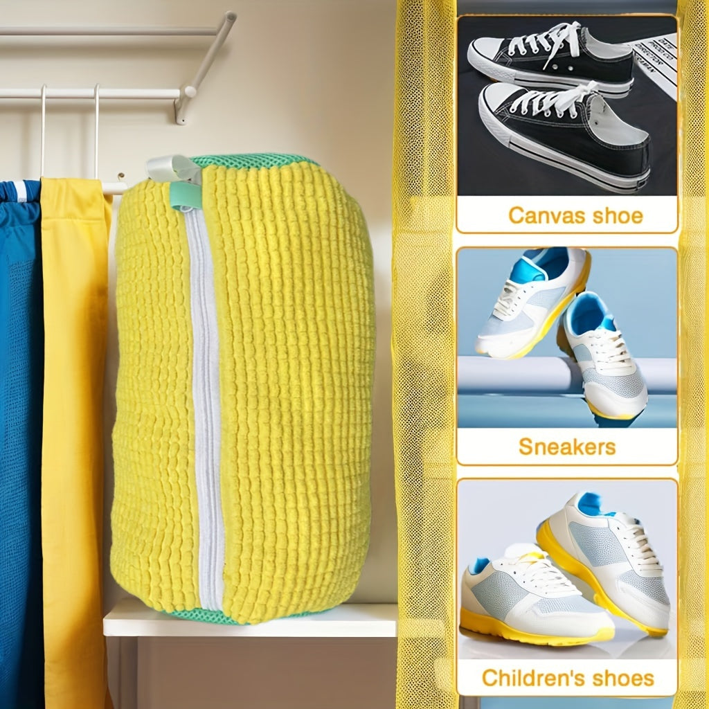 Juego de 2 bolsas de lavado de fibra de poliéster de uso múltiple, reutilizables, con cremallera, para lavado delicado