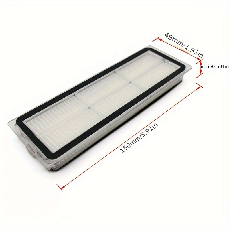 Dreame Bot L10 seriyasi uchun aksessuar to'plami - L10 Prime, L10s Pro va L10 Pro robot tozalagichlari bilan mos keladigan asosiy cho'tka, yon cho'tka, HEPA filtri va mopa mato xususiyatlari.