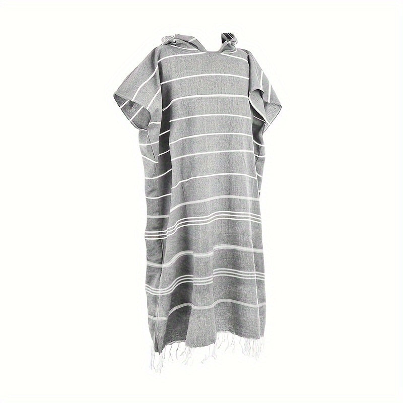 Hooded Cloak for Men and Women Multi-Functional Beach Towel Moisture-Absorbing Breathable Durable