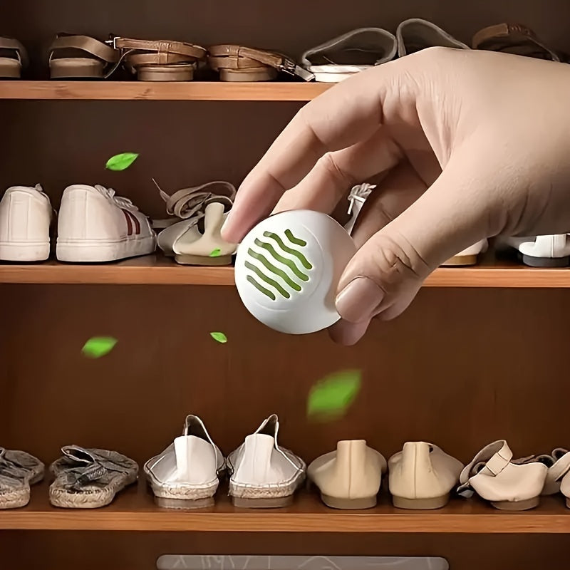 6pcs Air Freshener Balls Plastic Hollow Design Odor Eliminator for Shoes Car Home