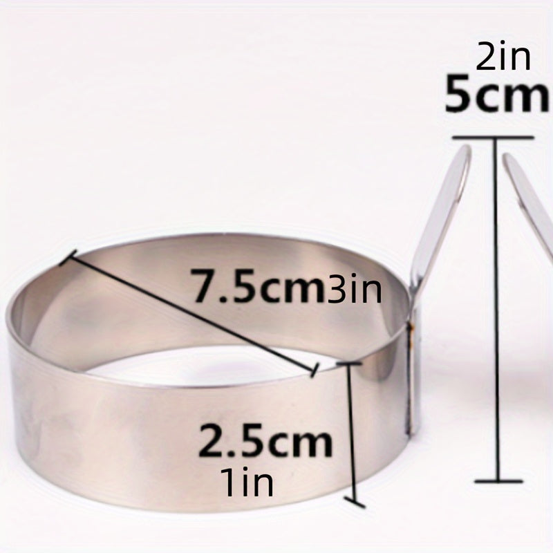 Egg Ring 4/6 Pack Set Non-Stick Stainless Steel Egg Mold Rings for Breakfast