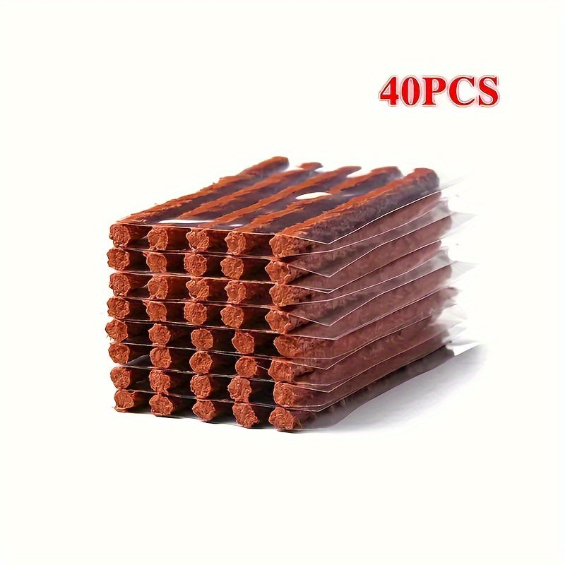 Tiras de reparación de neumáticos de coche, sellador de neumáticos de goma para pinchazos, herramienta para coches y motocicletas