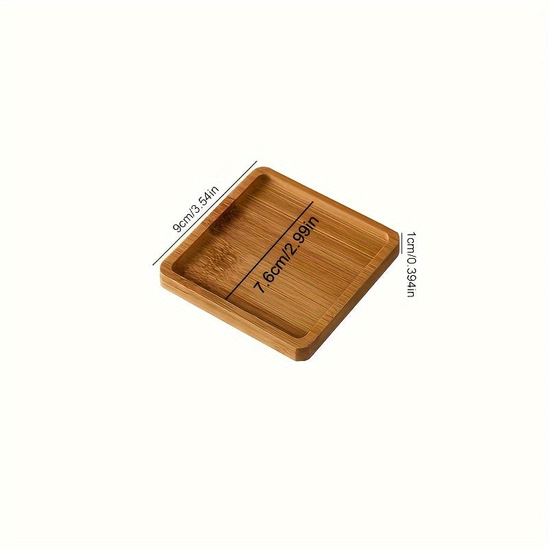 Wooden Bathroom Tray for Countertops Storage Organizer Soap Bottles Tissues