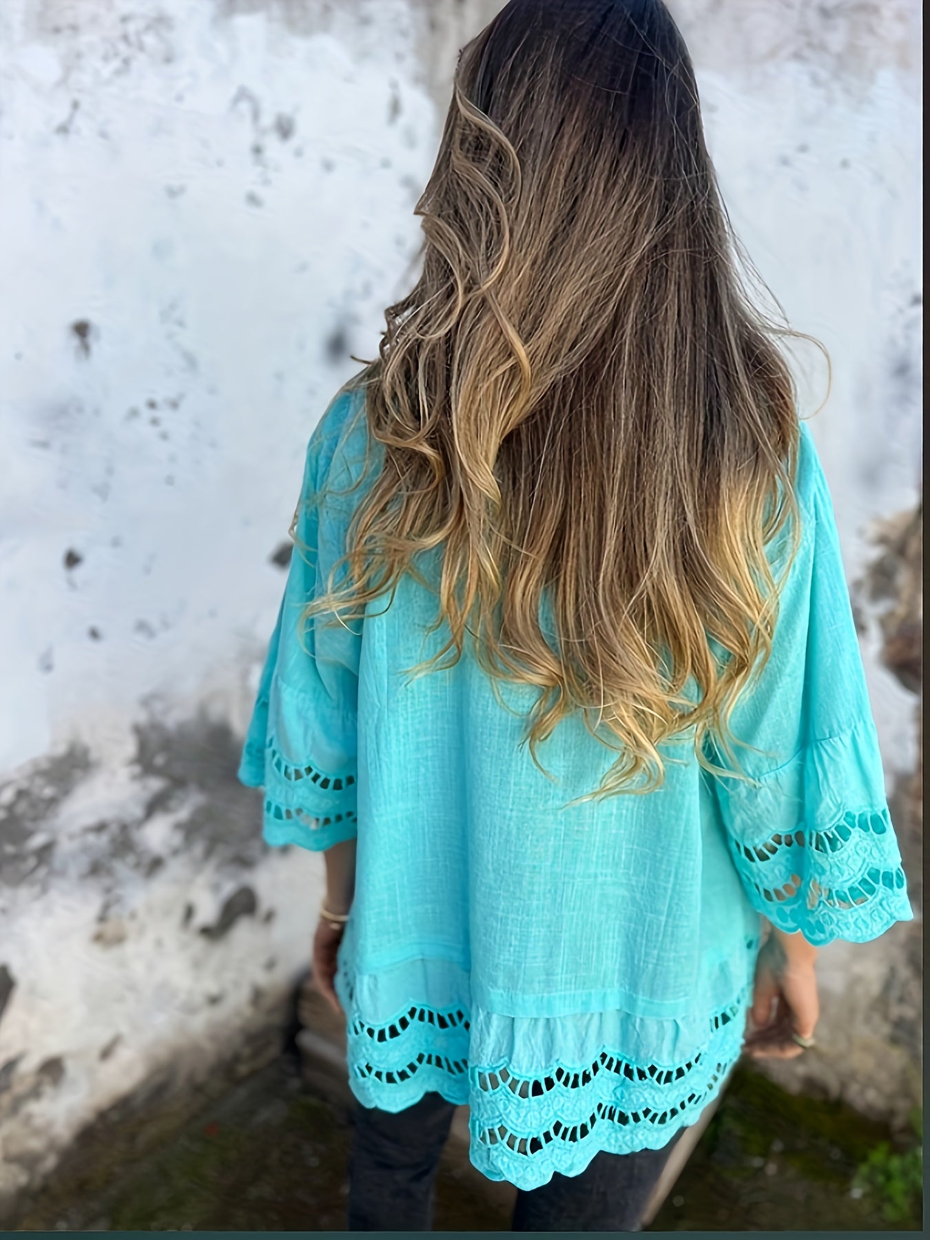 Women’s Short Sleeve Ruffle Shirt Cotton Casual Summer Top