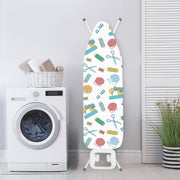 Cartoon Ironing Board Cover with Elastic Edge, Stain-Resistant, Non-Slip, Standard Size