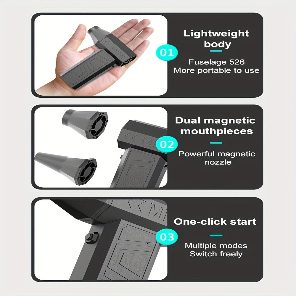 Portable Handheld Fan with Brushless Motor 11000 RPM Rechargeable Lithium Battery