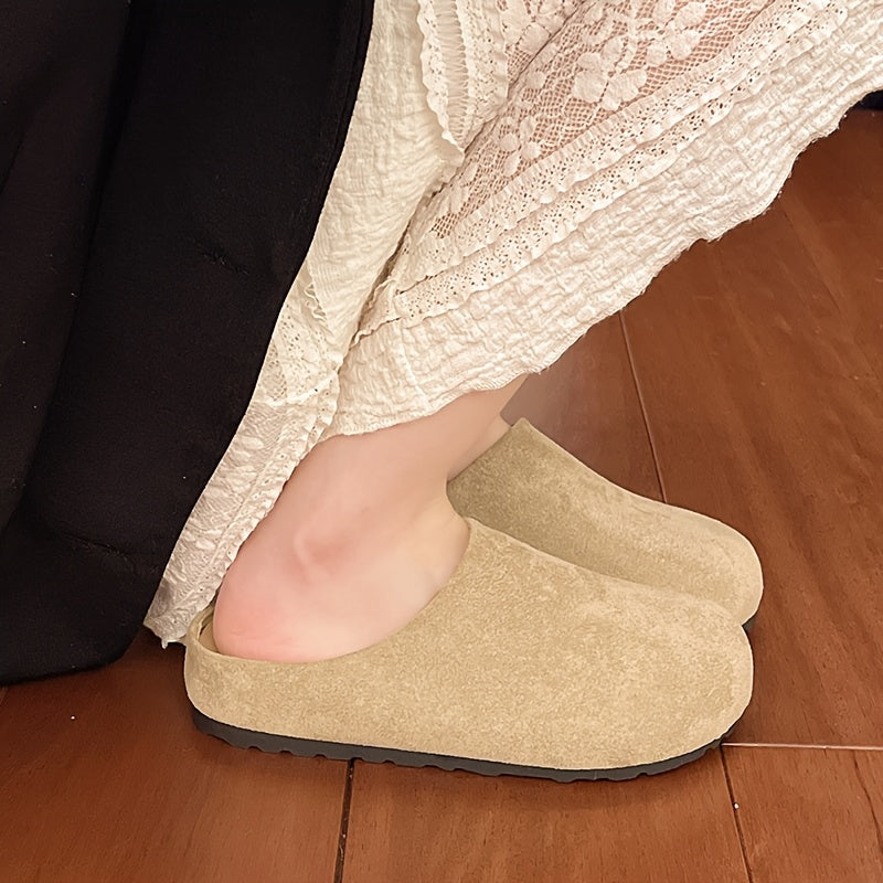 Women's Retro Mules Slip-On Flats EVA Casual Shoes Comfortable Lightweight