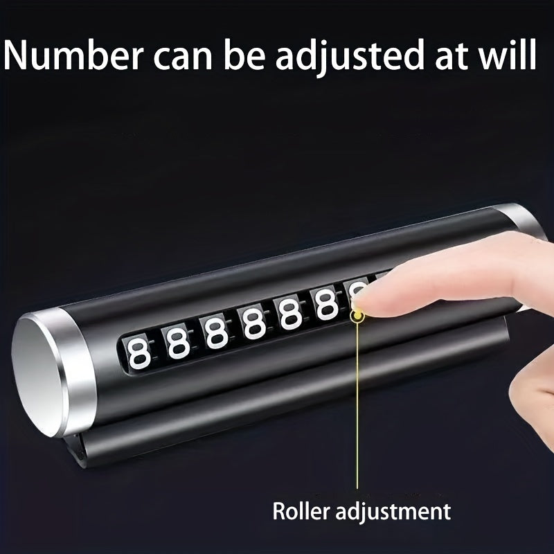 Vaqtinchalik to'xtash uchun telefon raqami plakati, transport vositasi aksessuari, yuqori haroratga chidamli